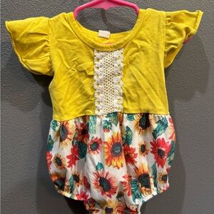 Sunshine Floral Kids Romper